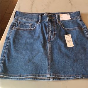 Straight Mini Skirt Mid Rise -Express